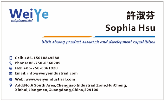 Canton Fair Booth Number -Weiye Industrial Co.,ltd